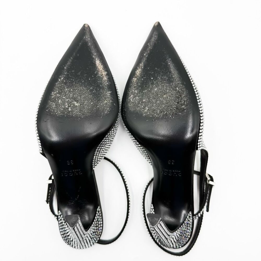 Gucci Alma Love 105 Crystal Embellished Heels Pointed Toe EU 36 US 6 - Picture 12 of 14